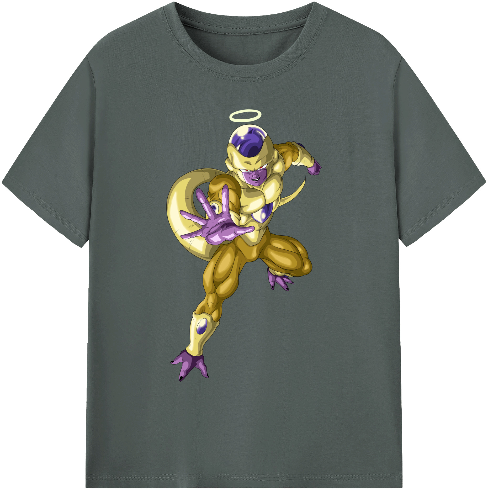 （画像用） ドラゴンボール フリーザ DRAGON BALL Frieza 綿100％ メンズ半袖Tシャツ｜肌触りやわらか＆通気性